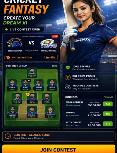 WIN101 (win101 apk) fantasy cricket & matchday visual 3